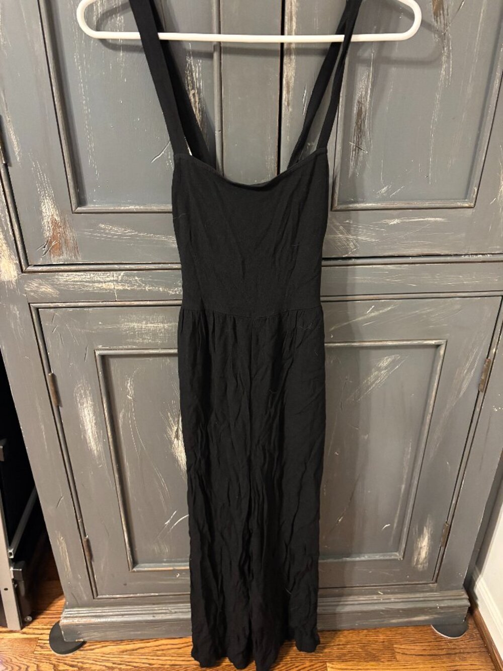 Madewell Smocked Crop Jumpsuit